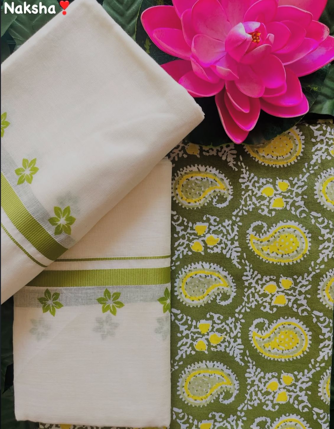 GREEN NARROW PRINT SETMUND